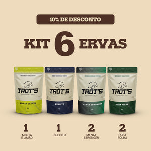 Kit 6 Ervas Menta Stronger / Pura Folha / Burrito / Limão